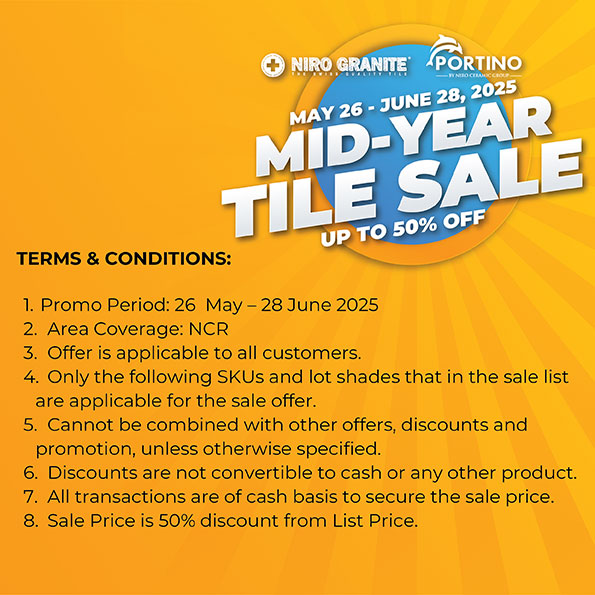 Mid-Year Tile Sale - 2025 - Up to 50% OFF - with detailed mechanics